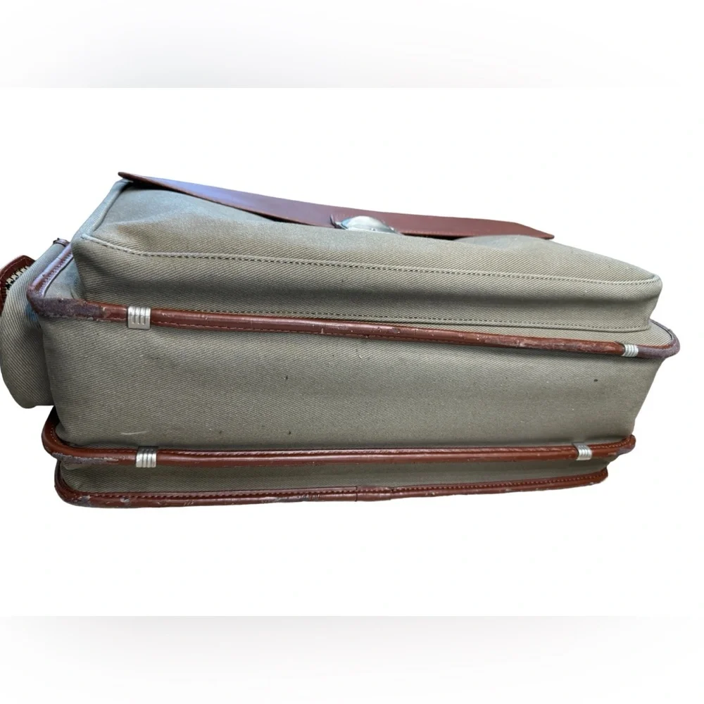 Vintage Sysco Co Cutter & Buck Promo Large Briefcase Laptop Bag AGED WORN